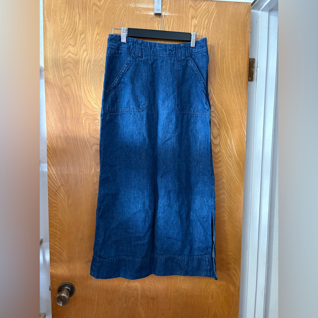 Poetry Blue Jean Midi Skirt 4